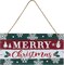 Christmas Sign Rustic Merry Christmas Hanging Sign Farmhouse Outdoor Wooden Christmas Decoration Xmas Holiday Decor with Hanging Rope for Christmas Home Window Wall Farmhouse Indoor Decoration